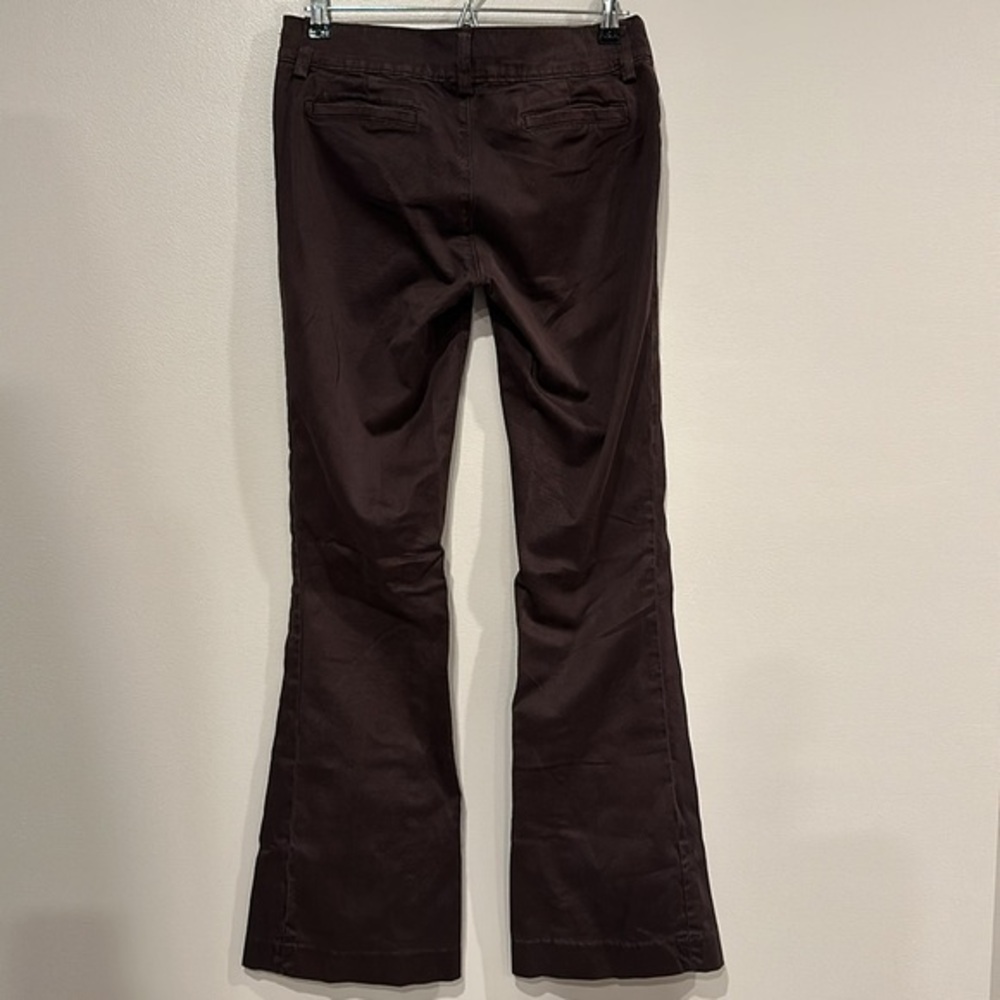 Juicy Couture Womens Mid Rise Flare Trouser Brown Size 28 Y2K Retro EXCELLENT CO - Picture 4 of 9